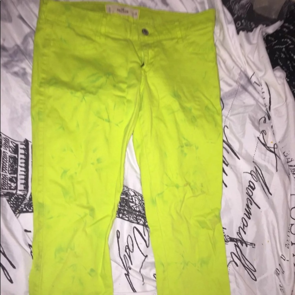 Green holister jeans